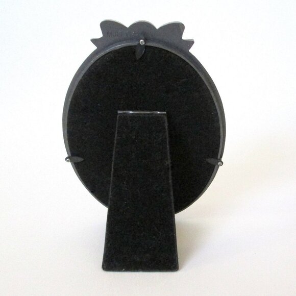 Vintage Malden Victorian Style Oval Picture Frame Bow Faux Pearl 5 x 7 - Picture 5 of 9